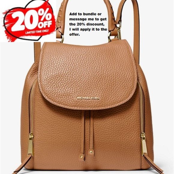 MICHAEL Michael Kors Handbags - Michael Kors VIV LG Backpack - ACORN - BRAND NEW